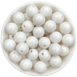 Белые акриловые бусины ручной работы, белый набор материалов с бусинами, плетеный аксессуар с аксессуарами, DIY