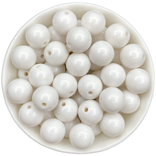 Белые акриловые бусины ручной работы, белый набор материалов с бусинами, плетеный аксессуар с аксессуарами, DIY