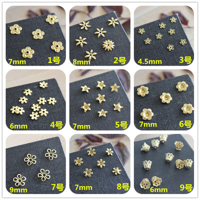 taobao agent Chinese hairpin, three dimensional copper accessory flower-shaped, flowered, 6mm