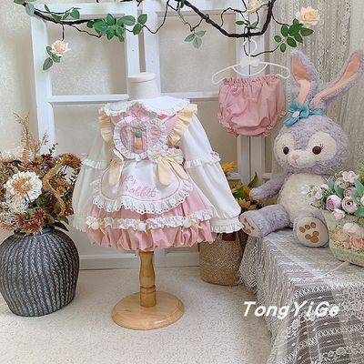 taobao agent Children's dress, set, Lolita style, Birthday gift