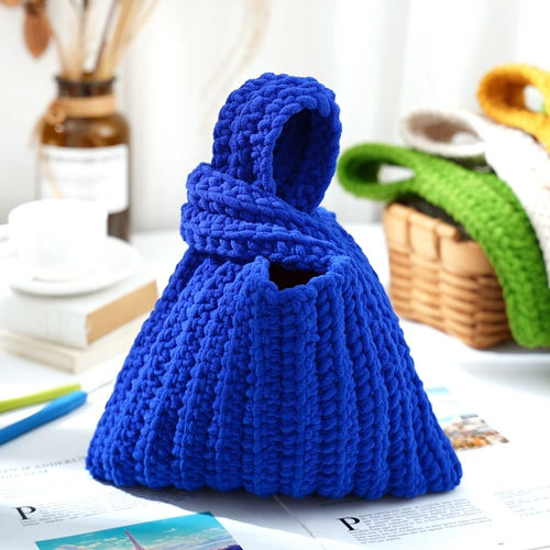 Японская сумка на запястье, плетеный крючок для вязания ручной работы, набор материалов, барсетка, связать своими руками