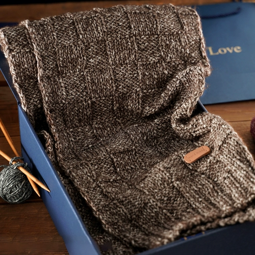 Шарф, набор материалов, небольшая сумка ручной работы, плетеная альпака, DIY