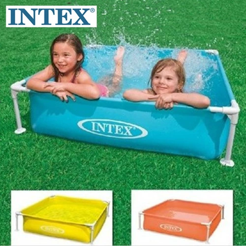 Intex, надувной квадратный морской бассейн с шариками для рыбалки