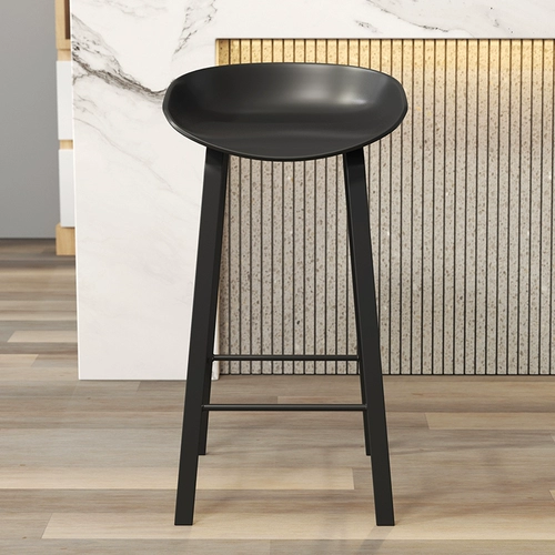 Iron Art Bar Стул Современный простые баррель -стул Nordic Bar Furniture Высокий стул кафе кофе -заднее кресло