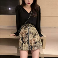 Single Cat Short юбка [снова женская одежда/безразличная женщина на высоком уровне чувства/поездка/соль и сладкий/темперамент, набор весны и лета/маленький мужчина]