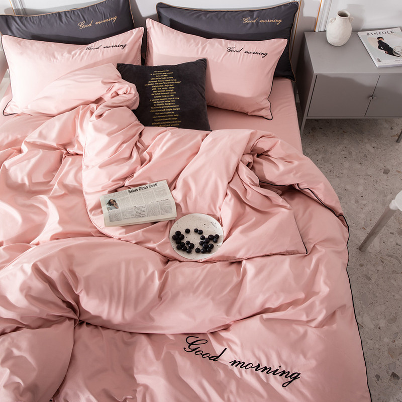 Buy Summer bedding four pieces set ice sheet silk summer cool European