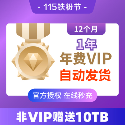115 Ежегодный сетевой диск. Годовой годовой участник VIP -пополнение