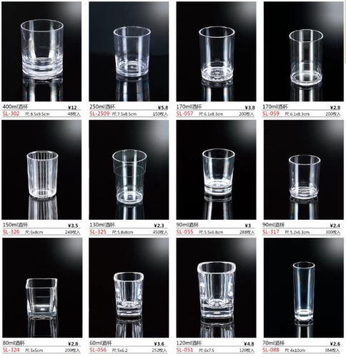 Акриловый прозрачный пластиковый бокал, чайная чашка для гостиной, кола