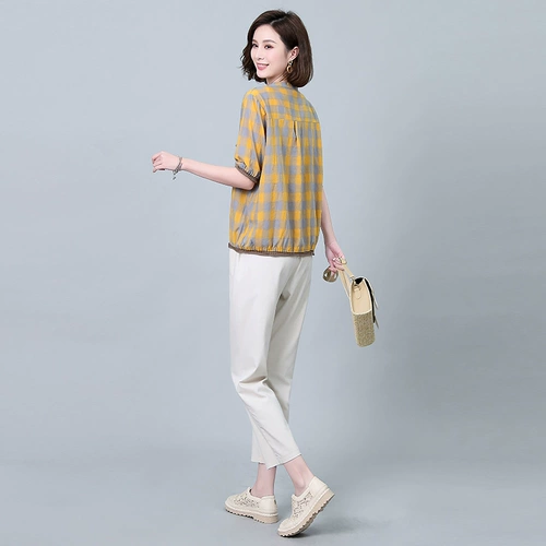 Летняя рубашка для отдыха, из хлопка и льна, оверсайз, большой размер, по фигуре