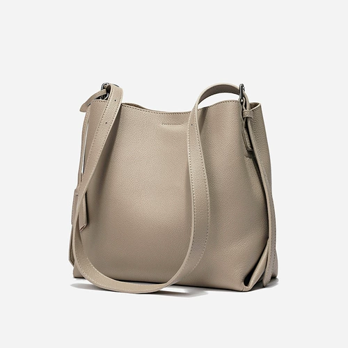 Модное кожаное вместительное и большое ведро, сумка на одно плечо, сумка через плечо, из натуральной кожи