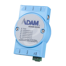Промышленный коммутатор ADAM - 6520I 5 портов 10 / 100 Мбит / с Широкая температура ADAM - 6520I - AE