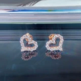 Золотые серьги, 18 карат, розовое золото