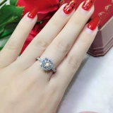 Платиновая импортная инкрустация камня, лента, кольцо, 24 карат