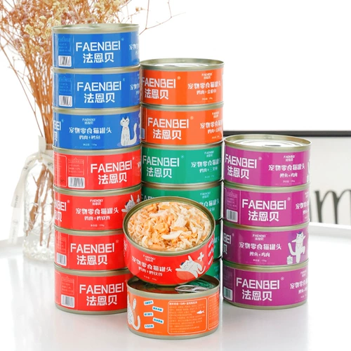 Farnberg Cat Conned White Meat Snack Cat Cat Snack Cat Staple Staple Food Young Cat питательный вес жир 170 г кошачья влажная пища