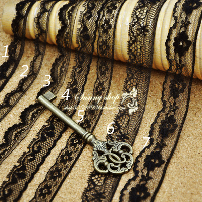 taobao agent A variety of black thin lace narrow lace HB13031701 5 yuan/10 meters