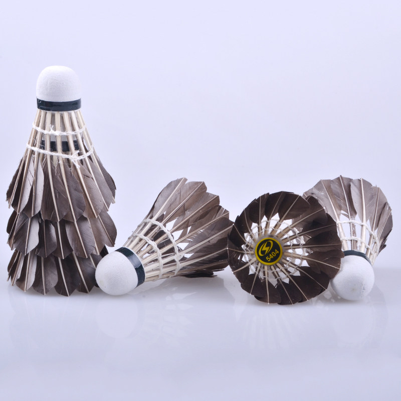 特价 正品美狮龙 室外锻炼羽毛球黑鹅毛耐打型户外娱乐型12只装