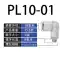 Đầu nối khuỷu tay góc phải hình chữ L cắm nhanh Airtac màu trắng PL4/6/8/10/12 -M5/01/2/3/4S đầu nối ống hơi khí nén đầu nối nhanh khí nén Đầu nối khí nén