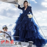 Одежда подходит для фотосессий, свадебное платье, яхта для влюбленных, новая коллекция