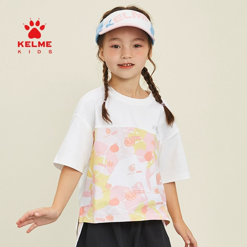 Хлопковая летняя трендовая футболка, детская одежда
