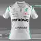 áo sơ mi polo Bộ đồ đua thoáng khí nhanh khô của Mercedes AMG Petronas F1 Team 2022 áo phông nam có cổ Polo