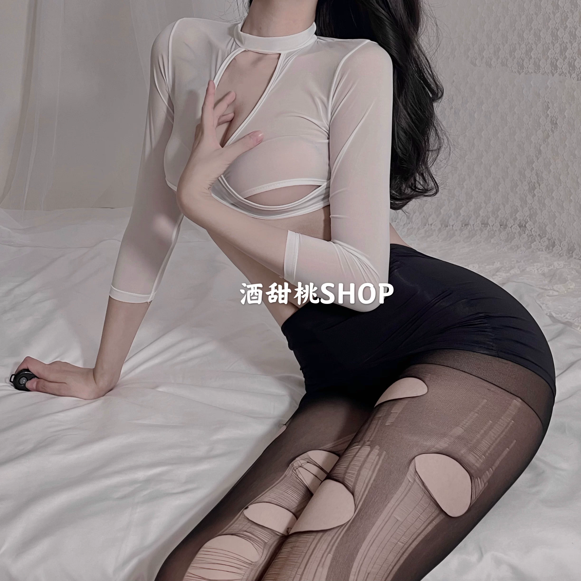 Uniform, sexy fitted set, hip-accented