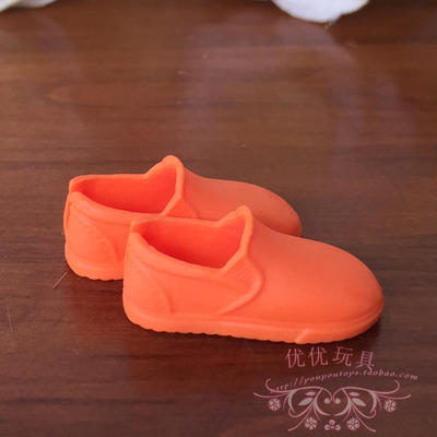 taobao agent New BLYTE doll shoes 2cm small size small cloth OB11 accessories beauty knot pig can wear orange boots