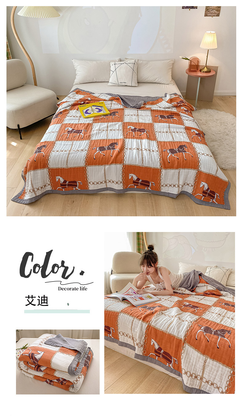 EddieNGGGN children Towel quilt Blanket office blanket Single person Nap blanket Towel quilt summer Thin trumpet Blanket