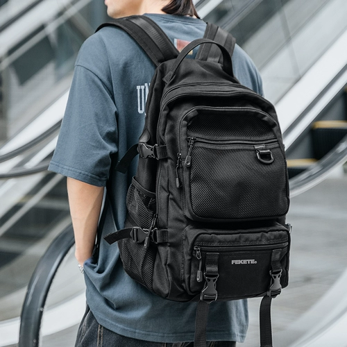 Мужской школьный рюкзак для школьников, трендовая сумка через плечо, сумка для путешествий, ноутбук, для средней школы, подходит для подростков