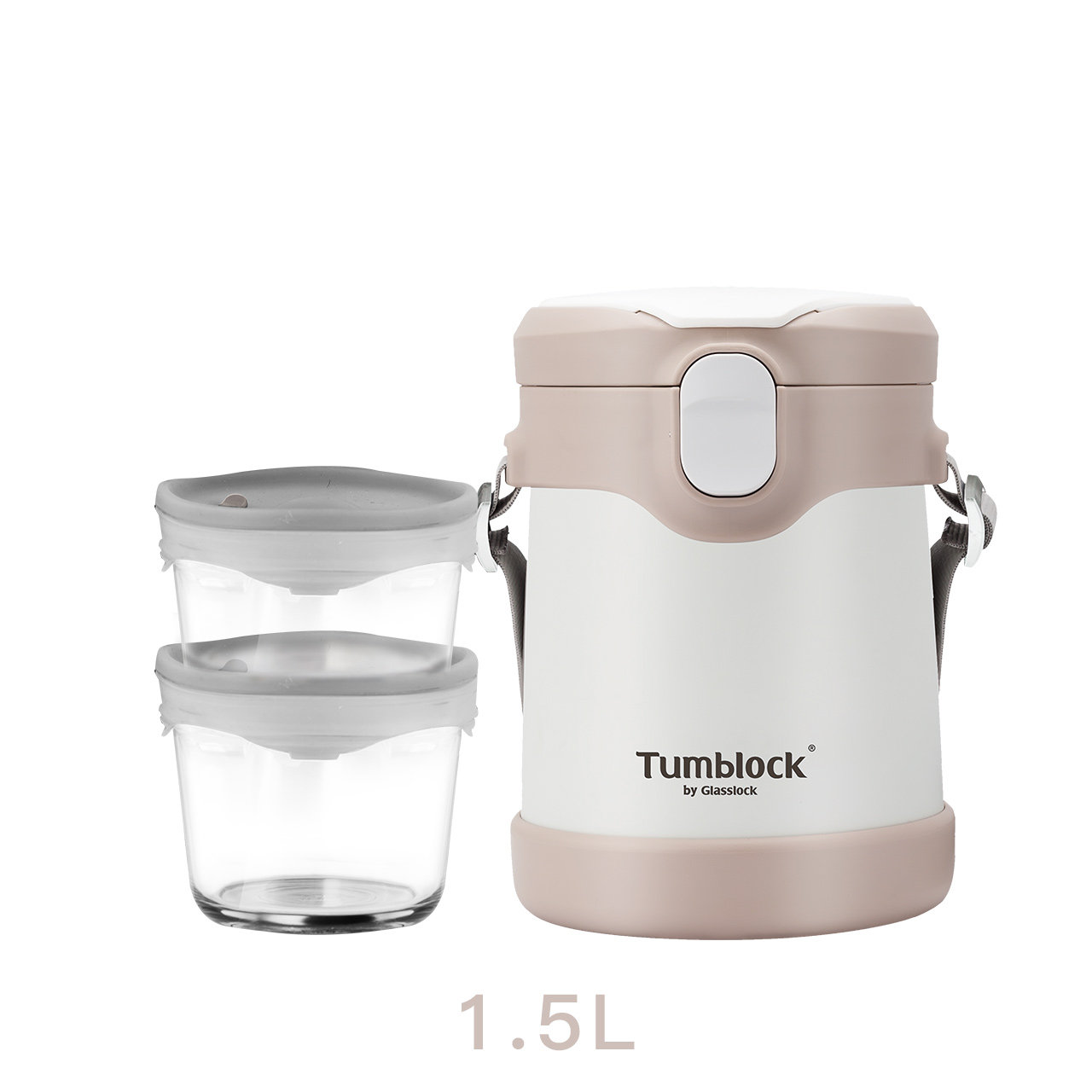 glasslock韩国玻璃保温饭盒23层不锈钢保温桶可微波炉加热便当盒