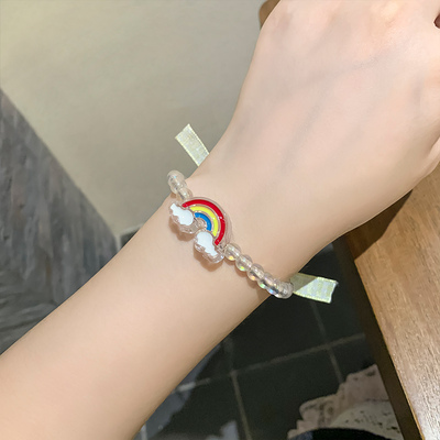 taobao agent Acrylic beaded bracelet, universal small design jewelry, 2022 collection, simple and elegant design