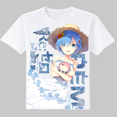 taobao agent Re: From the beginning of the zero world life, Emilia Ramlet anime short -sleeved T -shirt peripheral