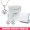 [White Diamond] 925 Silver Earrings Pair+[White Diamond] Same Necklace+Exquisite Gift Box