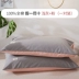 Vỏ gối cotton cotton Nam Cực cặp gối bông giặt đơn con 30x50 vỏ gối màu rắn - Gối trường hợp