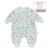 爱布谷 Детский хлопковый тонкий летний спальный мешок на четыре сезона, универсальное марлевое детское одеяло, осенний