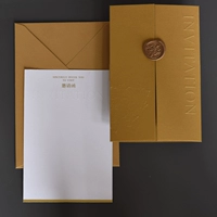 [Spot] Приглашение буква Mi Gold +конверт