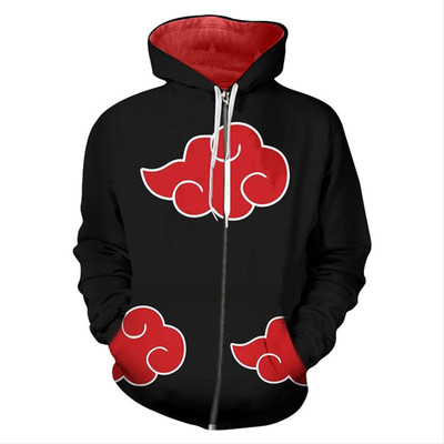 taobao agent Naruto, hoody with zipper, extra large jacket, plus size