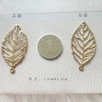 Полый большой лист, сплав цвета розового золота