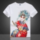 Phụ nữ mùa hè mới 2021 mô hình opera Bắc Kinh in áo thun ngắn tay áo thun nửa tay của phụ nữ áo thun cotton - Áo phông