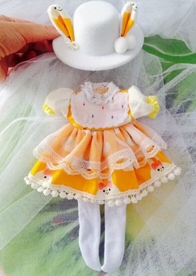 taobao agent [2 sets of free shipping] 4 -point dress BJD skirt doll clothes 1/6 points Yosd little yellow cat msd giant baby