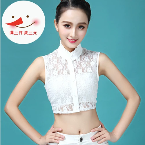 Кружевной фальшивый воротник, рубашка, универсальное зимнее украшение, в корейском стиле