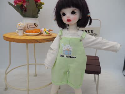 taobao agent Dai Bian BJD baby clothing 6 -point doll clothes casual backband pants YOSD
