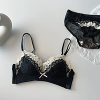 Японское нижнее белье, кружевной тонкий сексуальный бюстгальтер пуш-ап, бюстгальтер без косточек, комплект