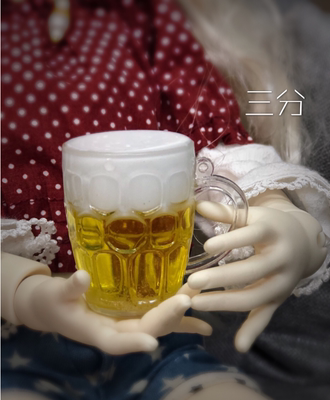 taobao agent [KKF] BJD three -point uncle universal beer glass baby uses mini props