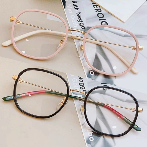 2022 Новая эллиптическая рама миопийские очки рамки с большим лицом с синим светом маленькая красная книга Ни ни ни ни Тедди Браун Девушка