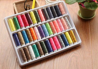 taobao agent 39 multi -color DIY colored needle line box Household high -end stitching sewing wire sewing clothes line box sewing kit