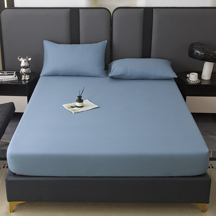 2025新款水洗棉防移位床罩可机洗床笠纯色磨毛床笠7