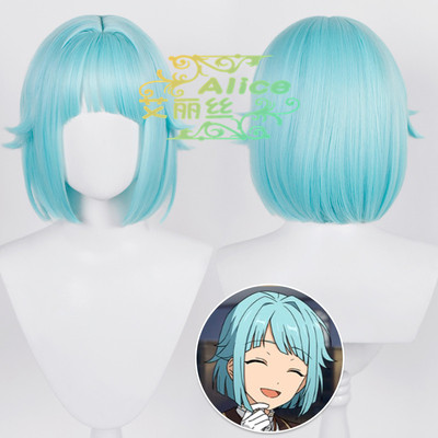 taobao agent Alice ES idol Alkaloid Purple Creation Dream Festival COS wig Silicone Simple Simple