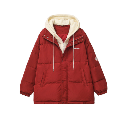 taobao agent Winter sweatshirt, set, down jacket, short warm hoody, 2023, plus size