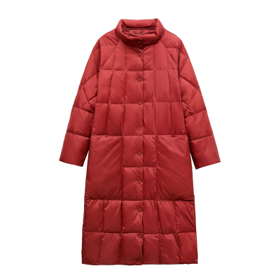 taobao agent Demi-season light and thin long down jacket, trench coat, mid-length