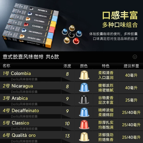 Самооперационные немецкие итальянские концентрированные капсульные кофе адаптируются к Nestlé nespresso